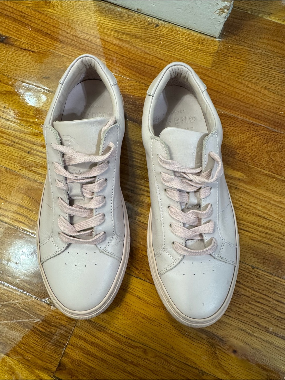 Greats Leather Sneakers - Light Blush Pink